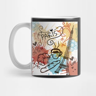 Paris, France, Travel Poster Mug